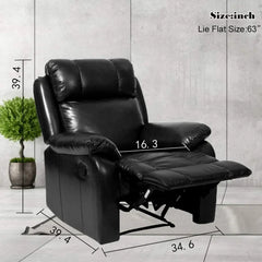 Recliner Chair Leather Sofa Recliner Couch Manual Reclining Home Theater Seating Manual Recliner Motion for Living Room Furnitur