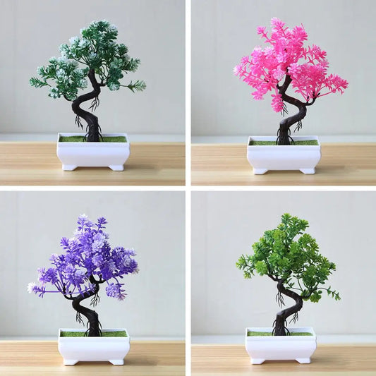 Home Decor Simulation Plant Potted Attractive Realistic Artificial Potted Tree Bonsai Table Centerpieces Искусственный Бонсай