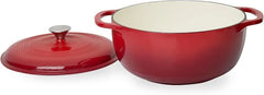 Enameled Cast Iron Round Dutch Oven, 6 Qt.,  Dutch Oven Cast Iron