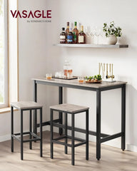 Tier Liquor Bar Table with Storage Shelves and Wine Glasses Holder, Industrial Corner Wine Bar Cabinet Mini Bars