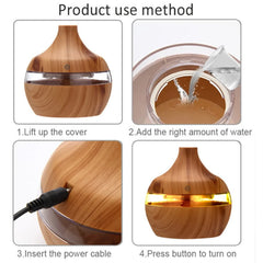 Aroma Essential Oil Diffuser LED Aromatherapy Humidifier Clearance - Enhance your space with this essential oil diffuser