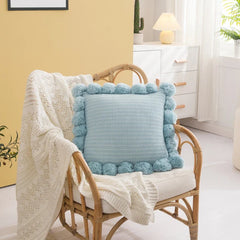 45x45cm Pillow Covers Rustic for Sofa Couch Living Room Knitted Pillow Case Home Textile