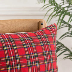 Pillow Cases Christmas Scottish Tartan Plaid Cushion Covers Bed Sofa Pad Party Decor Throw Pillow Cover Holiday Decors 45/50cm