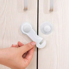 1pc Cabinet Locks Child Safety, Adhesive Baby Proofing Latches Multi-purpose 1pc Security Drawer Door Door Drawer Fridge Lock