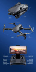 NEW V13 Mini Drone 4K HD Professional With 1080P Dual Camera 2.4G WIFi FPV Dron Foldable RC Quadcopter Gift Toy