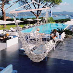 Hanging Rope Air/Sky Chair Swing beige