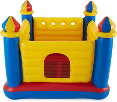 Intex 48259EP Inflatable Colorful Jump-O-Lene Castle Bouncer Indoor Outdoor Kids Jump Bounce House for 2 Kids, Ages 3 to 6 Years