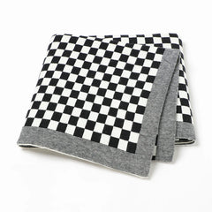 Baby Blankets Cotton Knitted Newborn Stroller Bedding Swaddle Wrap Quilts Fashion Toddler Throw Crib Cover Plaid blanket