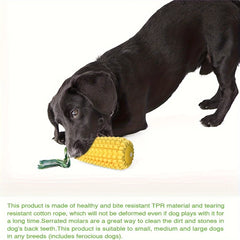 Dog Chew Toys for Aggressive Chewers, Tough Durable Squeaky Interactive Dog Toys, Puppy Teeth Chew Corn Stick Toy for Small Larg