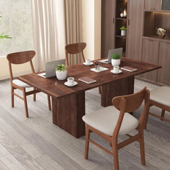 70.8 Inch Kitchen Dining Table for 6-8 People,  Table with, Modern Farmhouse Large Dining Room Tables for Kitchen Living Room