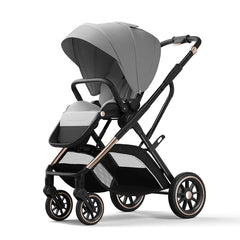 2024 New Arrival High View Portable Baby Stroller Ergonomics Seat Bassinet for Newborn One Hand to Recline Pram