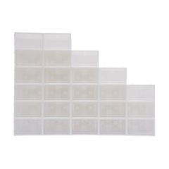 24PCS/Set Clear Plastic Stackable Shoe Organizer Foldable Flip Shoe Boxes for Closet Space Saving Shoe Rack Sneaker Container