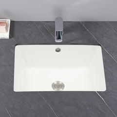 Bathroom Sink with Overflow Humanized Design Smooth Edges Build To Last Bathroom Sink for Bathrooms/Lavatories/Restrooms