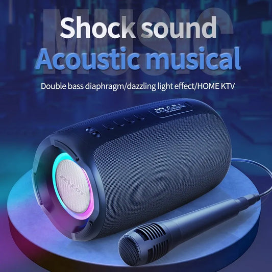 ZEALOT S61 Portable Bluetooth Speaker Double Diaphragm Wireless Subwoofer Waterproof Outdoor Sound Box Stereo Music Surround