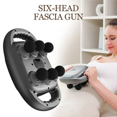 Six-head Fascia Gun High-Frequency Vibration Body Massage Gun Back and Waist Massager Massager Neck Shoulder Massager masajeador