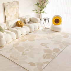 Crystal Velvet Modern Simple Flower Carpet Home Bedroom Bed Blanket Living Room Sofa Coffee Table Mat