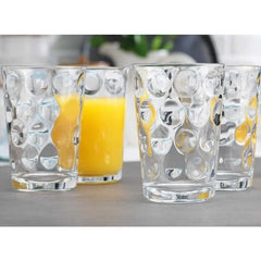 Glassware18 Piece Mixed Drinkware. Set of 6 Glass Tumblers 17 oz., Set of 6 Rock 13 oz. and Set of 6 Juice 7 oz Glass Cups