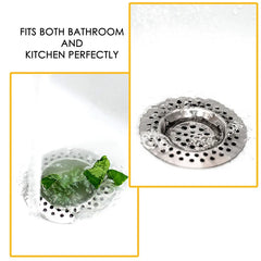 1PCS Kitchen Sink Filter Stainless Steel Mesh Sink Strainer Filter Bathroom Sink Strainer Drain Hole Filter Trap Waste Screen