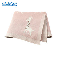 Baby Blankets Newborn Swaddle Wrap 100*80 CM Cotton Knitted Infant Kids Stroller Bedding Quilt Super Soft Children's Accessories