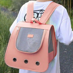 Dog Carrier Backpack Cat Backpacks For Carrying Fully Ventilated Mesh Adjustable Portable Backpack For Hiking Travel Walking