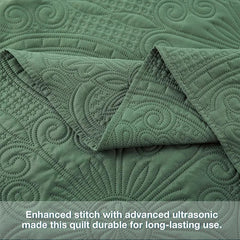 Bedding Set- Embossed, Bedspreads-Lightweight All Season Soft Microfiber Bedspread, Bed Coverlet for All Seasons