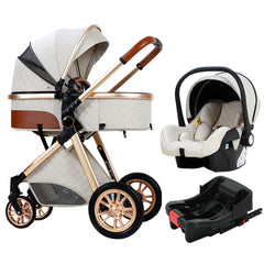 Luxury Portable Travel Pram 3 in 1Baby Stroller High Landscape Baby Pushchair Baby Travel Stroller Newborn Stroller