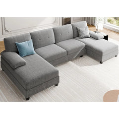 Sectional Couches for Living Room, U Shaped Couches for Living Room, Sectional Sofa with Chaise, Sofa