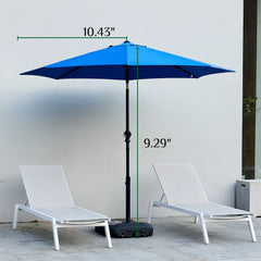 JHK Outdoor Patio Umbrella UV Protection For Garden Sturdy Structure All Weather Outdoor Umbrellas For Backyard Pool Holidays