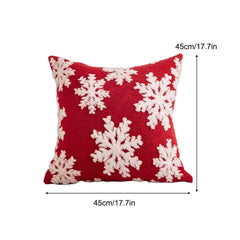 1Pack Christmas Decorations Pillow Covers Sofa Square Throw Pillow Cases Stamping Snowflake Waist Cushion Cover Home Bed Decor