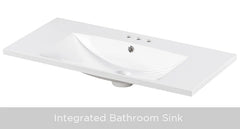 36” Bathroom Vanity with Sink, Freestanding Single Bathroom Sink Vanity Cabinet Set with 36” Countertop & Integrated Sink