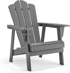 Adirondack Chair Oversized Balcony Porch Patio Outdoor Chair for Lawn, Backyard, Deck, Garden, Camping - Easy Installation