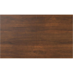 Extendable Dining Table, Solid Wood Walnut Veneer in Walnut, 76 Inches, with Butterfly Leaf for 4 To 8 People，Dining Tables