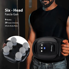 Six-head Fascia Gun High-Frequency Vibration Body Massage Gun Back and Waist Massager Massager Neck Shoulder Massager masajeador