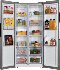 15.6 Counter Depth Full Size Refrigerator, Side Doors, Stainless, 15.8 cu ft