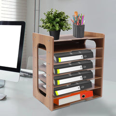 Adjustable File Document Holder Office Desktop Organizer Stable Storage Rack File Organizer