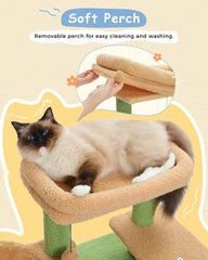 Cat Tree for Large Cats Cat Tower for Indoor Cats with Large Hammock Cat Condo House and Scratching Post Cat Activity Tree