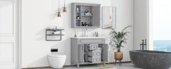 36” Bathroom Vanity with Sink, Freestanding Single Bathroom Sink Vanity Cabinet Set with 36” Countertop & Integrated Sink