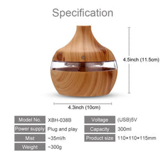 Aroma Essential Oil Diffuser LED Aromatherapy Humidifier Clearance - Enhance your space with this essential oil diffuser