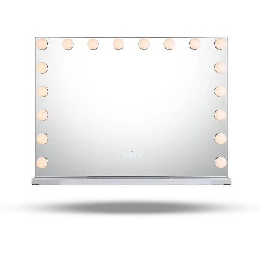 Large Vanity Mirror With Lights And Bluetooth Speakers Dimmable LED Lights With 10 Times Magnification USB Port for Woman Makeup