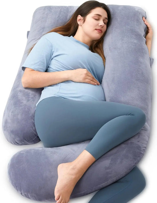 Pregnancy Pillows for Sleeping, U Shaped Full Body Maternity Pillow with Removable Cover - HIPS for Pregnant Women