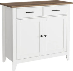 Kitchen Storage Cabinet with Drawers and Doors Floor Sideboard and Buffet Server Cabinet Entryway Console Cabinet