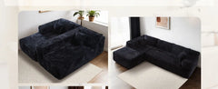 Cloud Sectional Couch with Comfy Chaise,Minimalist Modular Couches Sleeper for Living Room Bedroom Apartment Lounge