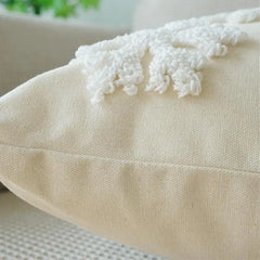 Snowflake Pillow Covers Decorative Christmas Cushion Covers 45x45cm/18x18inch Throw Pillow Covers 2x Snowflakes Square Embroider