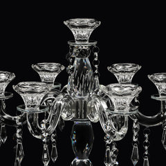 Crystal Candle Holder Candelabra 7-arm Wedding Birthday Party Gift Candlestick