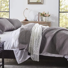 Bedding Set- Embossed, Bedspreads-Lightweight All Season Soft Microfiber Bedspread, Bed Coverlet for All Seasons