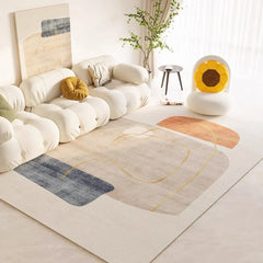 Crystal Velvet Modern Simple Flower Carpet Home Bedroom Bed Blanket Living Room Sofa Coffee Table Mat