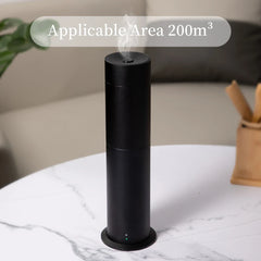 360 Column Aroma Diffuser Perfume Air Purifier Metal Material 120ML Capacity Freshener Remote Control Operation Machine for Home