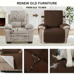 1pc Waterproof Recliner Chair Cover, Reclining Couch Covers For Pets, Dogs, Recliner Couch Slipcover Furniture Protector