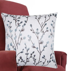 Jacquard Pillow Covers Embroidery Jacquard Leaf Pattern Decorative Throw Pillow Case Jacquard Decorative Throw Pillow Covers