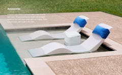 Chaise Lounge, Pool & Sun Shelf Lounge Chair - Designed for Water Depths Up to 9” - Compatible with All Pool Types